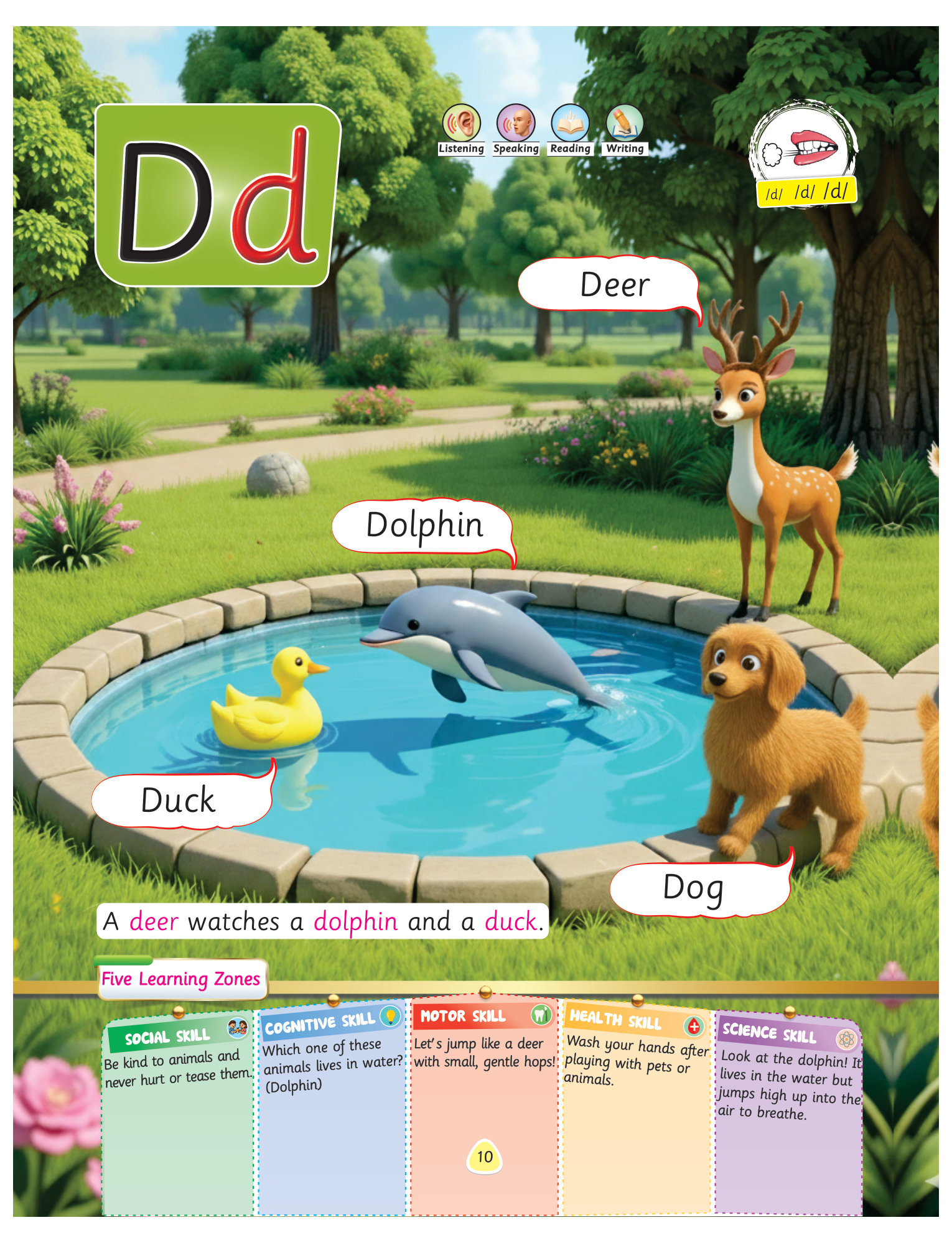 Letter A book page