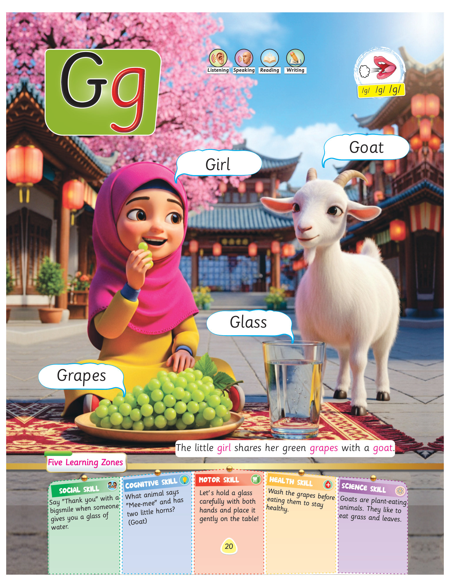 Letter A book page
