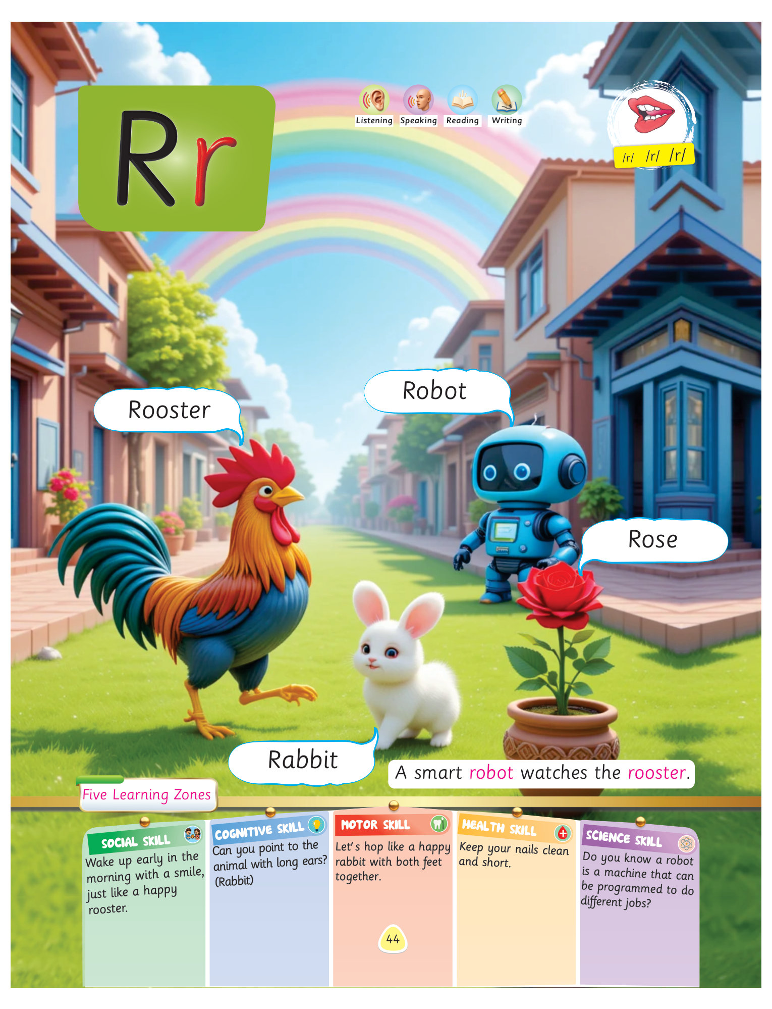 Letter A book page