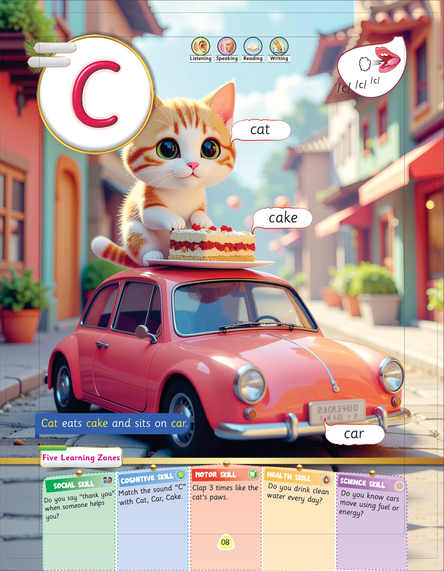 Letter A book page