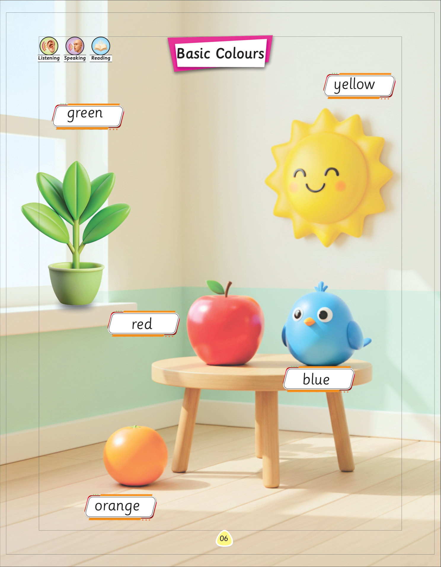 Colours book page