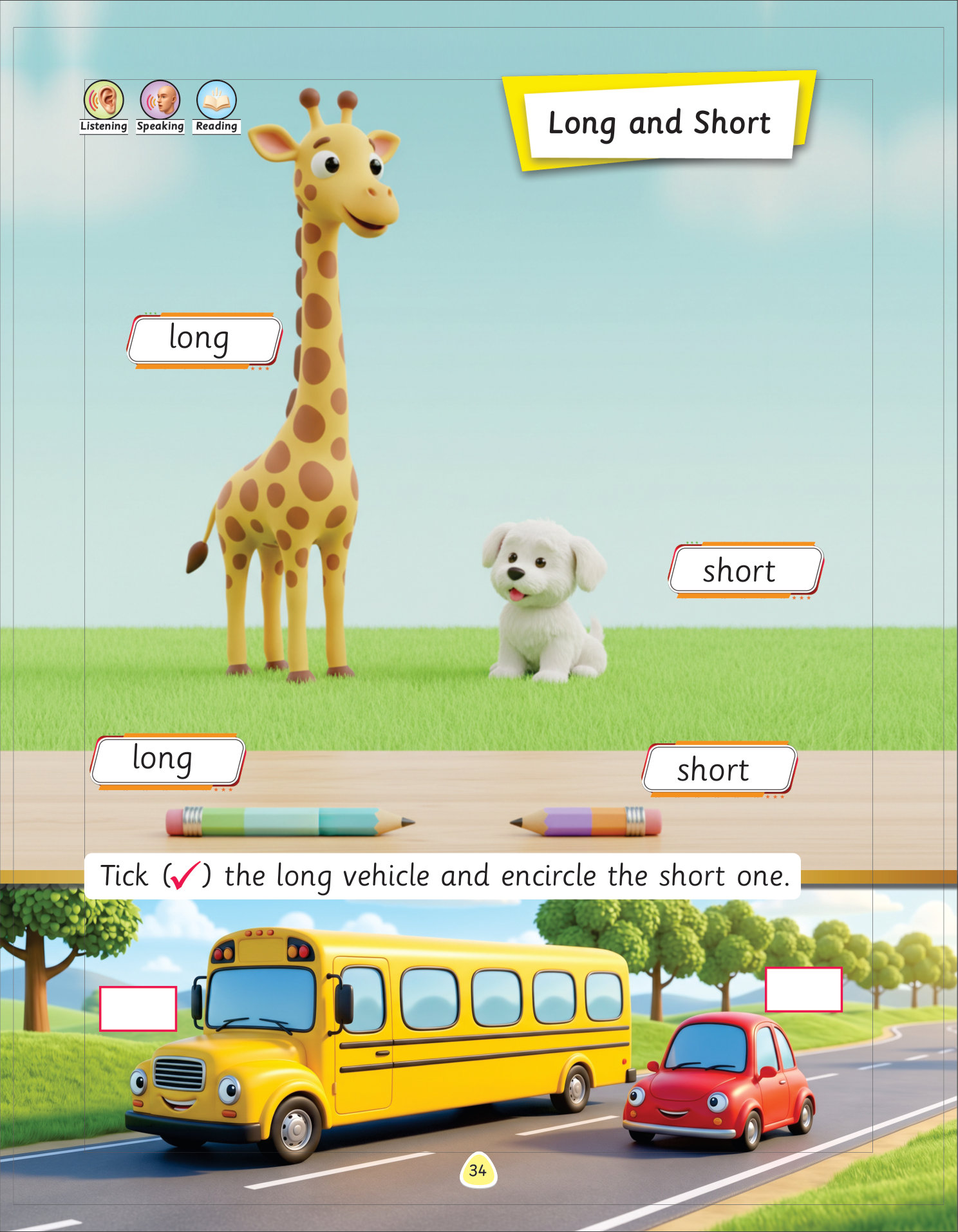 Long and Short book page